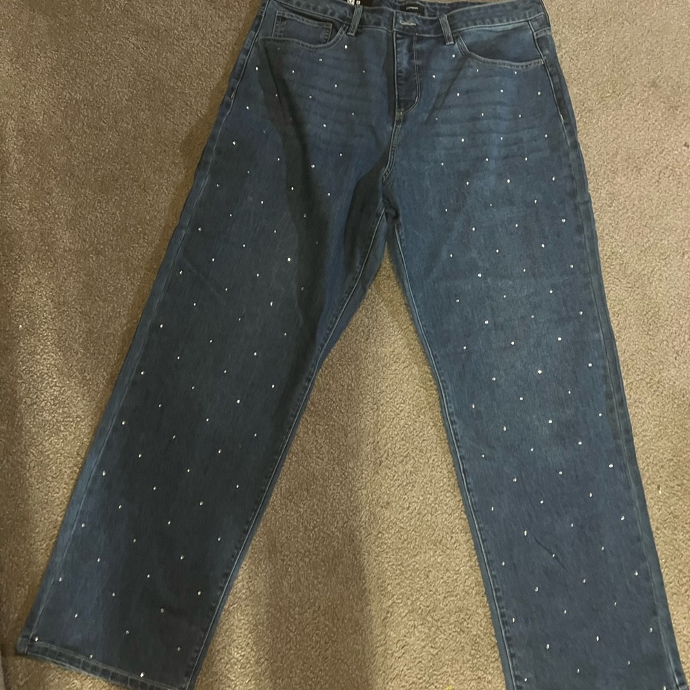 Express Woman size 16 Denim with embellishments